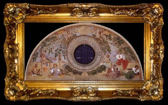 framed  Pontormo, Jacopo Vertumnus and Pomona, ta009-2
